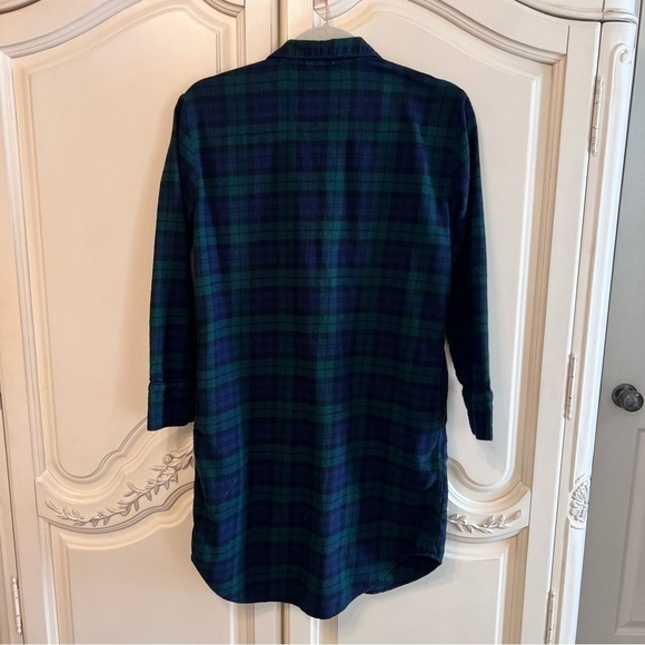 J Crew Plaid Night Shirt / Sleep Shirt in Night Watch, Size XS - Picture 6 of 6